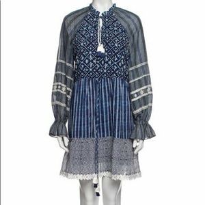 Hemant and Nandita Boho Peasant Dress M